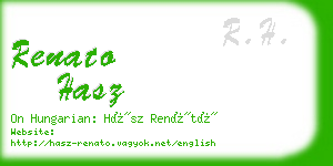 renato hasz business card